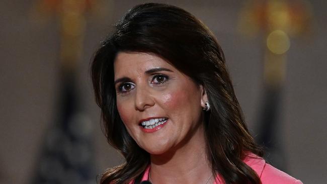 Former US Ambassador to the United Nations Nikki Haley has confirmed she will run against Donald Trump for the 2024 Republican presidential nomination. Picture: AFP.