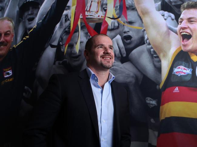 Former Crows captain Mark Ricciuto today appointed onto the Adelaide Football Club board. Photo Sarah Reed.