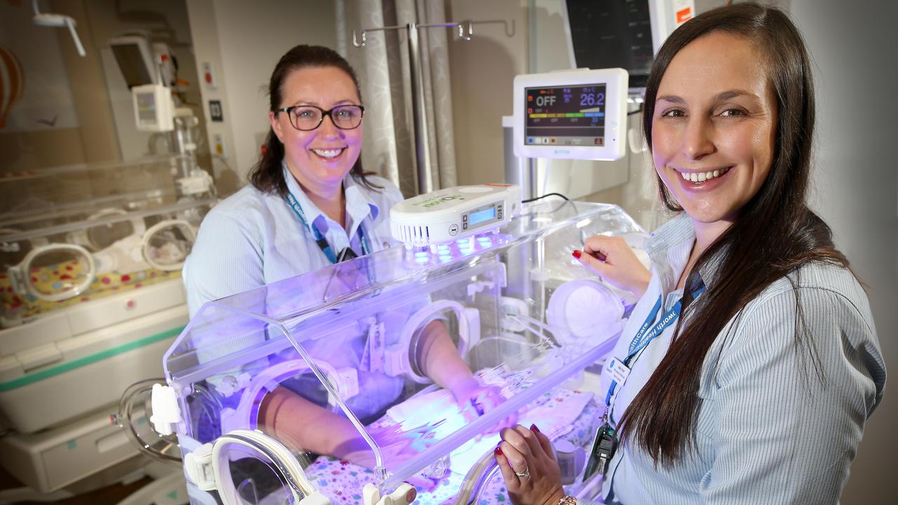 Staff at the Epworth maternity suite when it opened in 2017. Picture: Glenn Ferguson