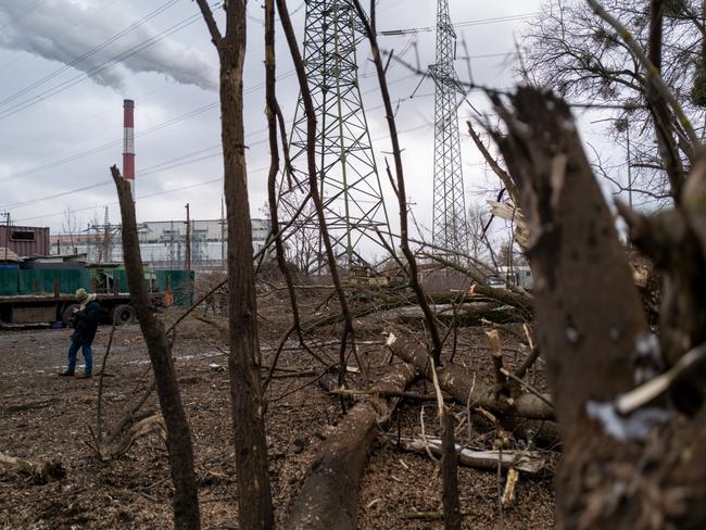 The aftermath of Russia’s attack on Ukraine. Picture: Getty Images