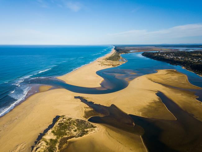 The Snowy River estuary at Marlo. Picture: Visit Victoria