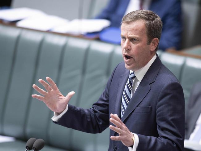 CANBERRA, AUSTRALIA-NCA NewsWire Photos NOVEMBER 09 2020.Dan Tehan Minister for Education during Question Time in the House of Representatives in Parliament House Canberra.Picture: NCA NewsWire / Gary Ramage