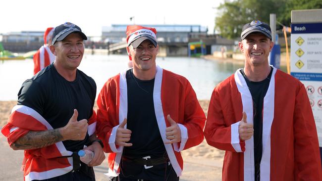 First finishers were members of Recruit Constable Squad 149 the Variety Santa Fun Run. Picture: (A)manda Parkinson