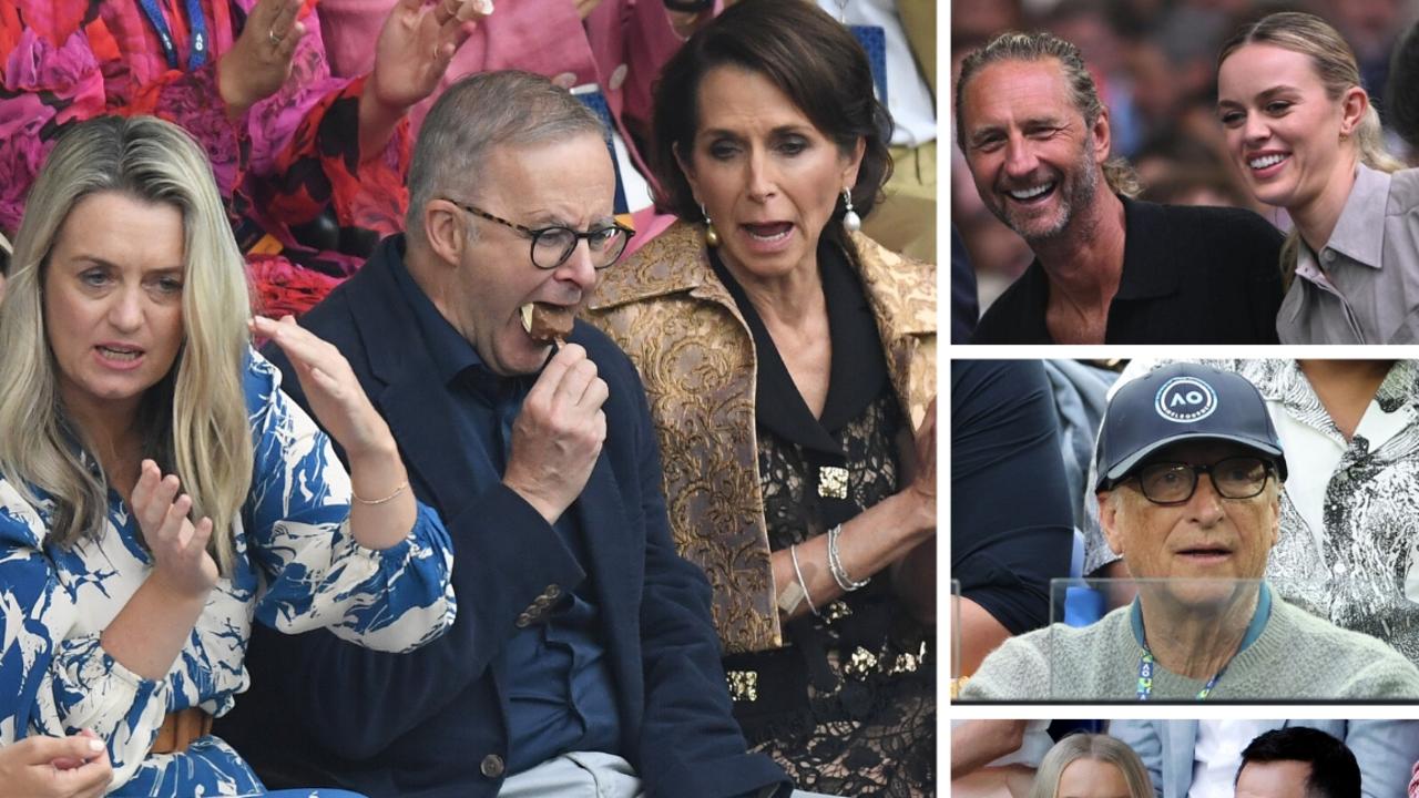 All the celebrities were out at the Australian Open final. Pic: Getty