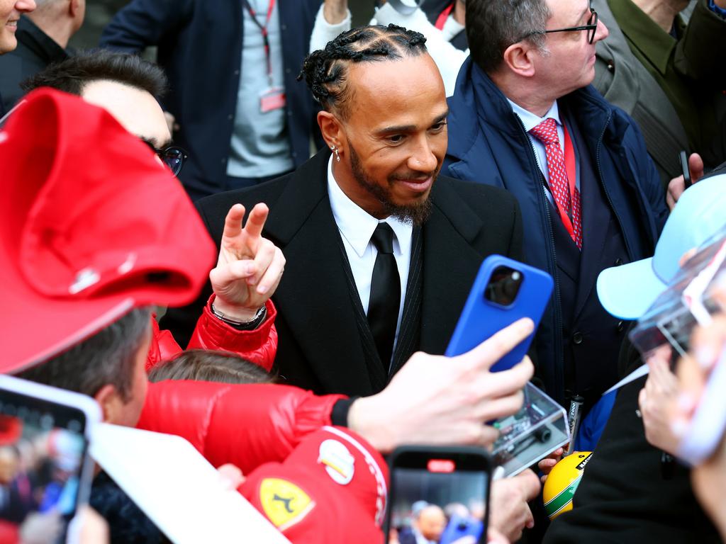 Lewis Hamilton tests for Ferrari