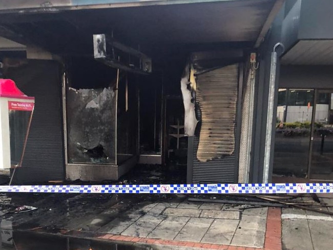 A tobacco store in Morwell was one of the latest smoke shops to be firebombed. Picture: Facebook