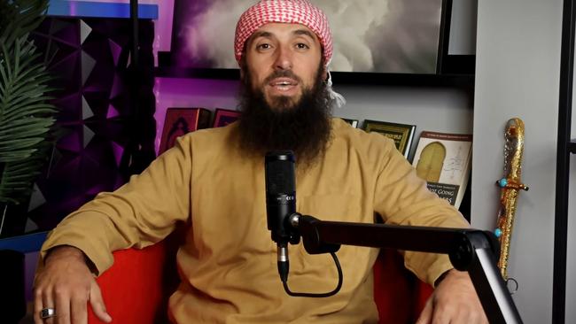 Abu Ousayd, also known as Wissam Haddad, a radical Sydney-based Islamic cleric. Picture: YouTube