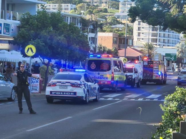 Toddler in hospital after running into car