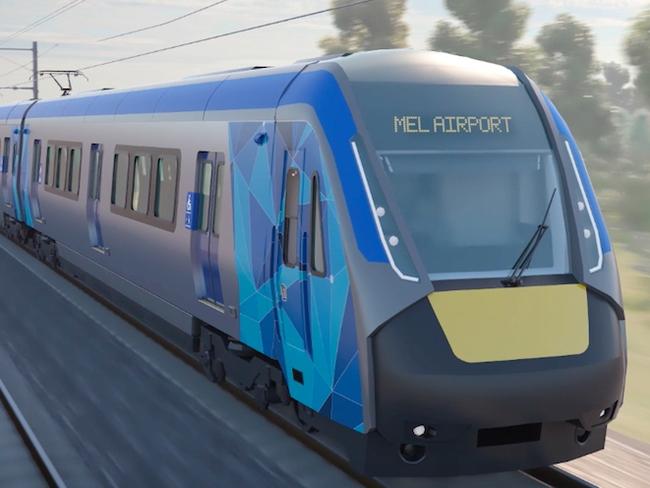 Artists impression of Melbourne Airport rail link