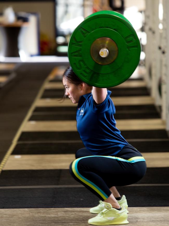 After being forced to give up gymnastics, Kiana Elliott happened across weightlifting. Picture: Brett Hartwig