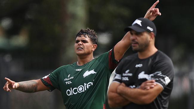 Latrell Mitchell has some big guns helping him adjust to life as a fullback.