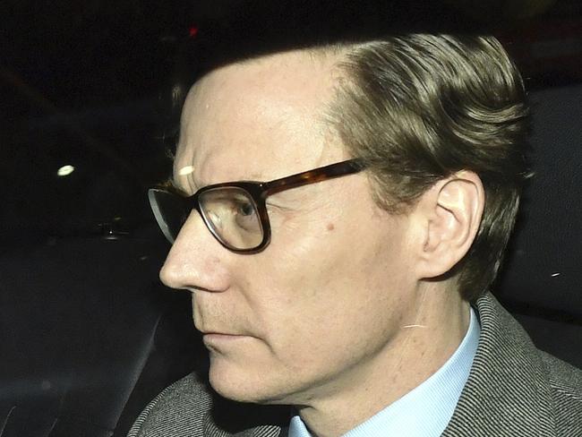 Chief Executive of Cambridge Analytica Alexander Nix, leaves the offices in central London, Tuesday March 20, 2018. Picture: Dominic Lipinski