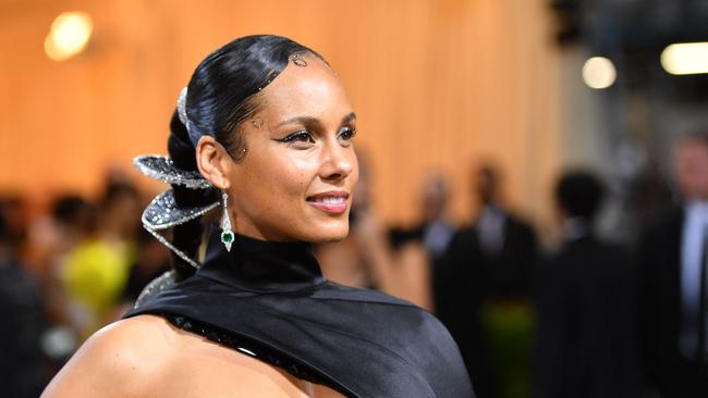 US singer-songwriter Alicia Keys arrives for the 2022 Met Gala. Picture: AFP)