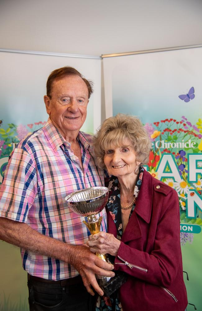 Bob and Val Ford, winners of the Reserve Grand Champion City. Chronicle Garden Competition, awards presentation at Oaks Toowoomba Hotel.Thursday September 14, 2023