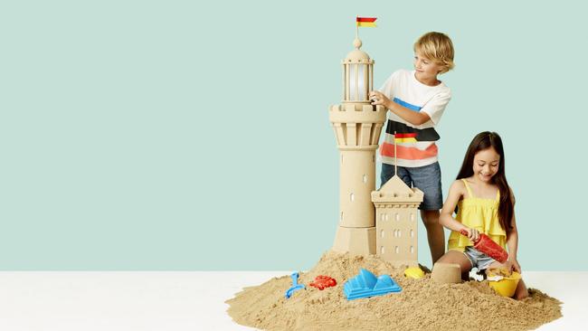 Kids can enjoy Sand In The City which is on at the Museum of Sydney. Picture: James Horan