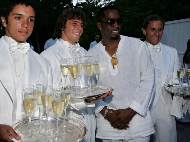 Sean "Diddy" Combs (2nd to R) at the Combs' East Hampton estate on September 2, 2007 in East Hampton, New York. Picture: Bryan Bedder/CP/Getty Images for CP