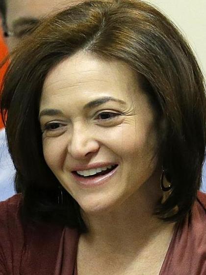 Number Eight ... Facebook chief operating officer Sheryl Sandberg. Picture: AP Photo/Jeff Chiu