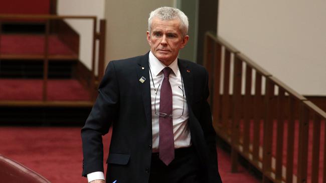 One Nation Senator Malcolm Roberts in the Senate in Parliament House in Canberra. Picture: Gary Ramage