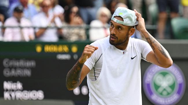 Can Nick Kyrgios knock off Novak Djokovic? Picture: AFP