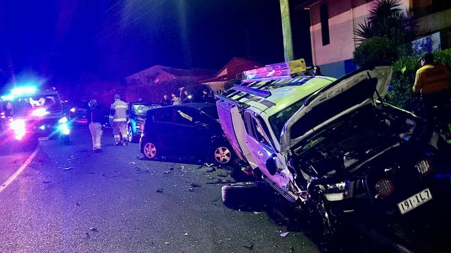 Three rushed to hospital after Buderim crash. Picture – contributed.