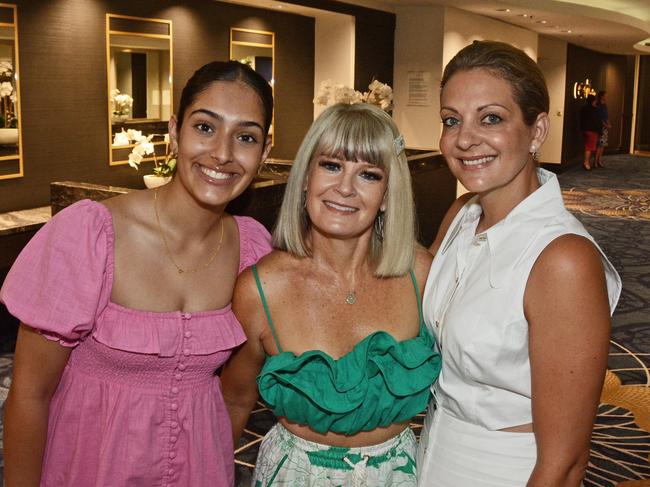 Allegra Jaffar, Natalie Bruce and Louise Champion at GC Community Fund Christmas Appeal breakast at The Star Gold Coast. Pic: Regina King (copyright restrictions apply 07 55322193). "FEES APPLY, ONE TIME USE, NO ON-SELL OR ON-PASS". Pic for The Inside Word GC Bulletin ONE TIME USE ONLY. Please call for permission to use