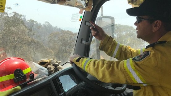 The crew heading in to fight the Green Wattle fire.