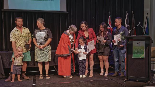 13 new citizens were welcomed into the Katherine community. Picture: Warren Gifkins