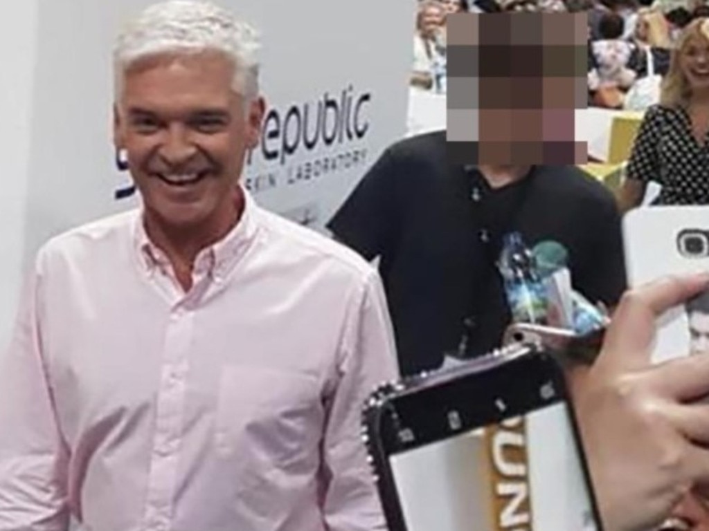 Phillip Schofield and the staff member in 2018.