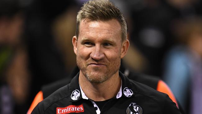 Nathan Buckley has a plan for the trip to Perth. Picture: AAP Images