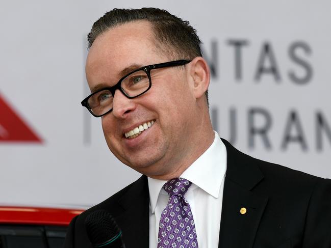 Qantas boss Alan Joyce is Australia’s highest paid CEO. Picture: Bianca De Marchi/AAP