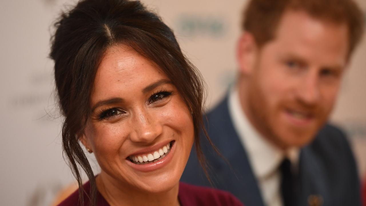 In this file photo taken on October 25, 2019 Britain's Prince Harry, Duke of Sussex (R) and Meghan, Duchess of Sussex attend a roundtable discussion on gender equality with The Queen’s Commonwealth Trust (QCT) and One Young World at Windsor Castle in Windsor. Picture: Jeremy Selwyn / AFP