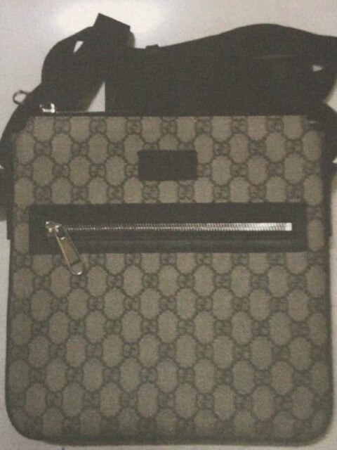 The Gucci bag, valued at $1250, which Bali police allege was stolen from a Duty Free store in a Bali Galeria shopping mall by Bilal Kalache. Picture: Supplied