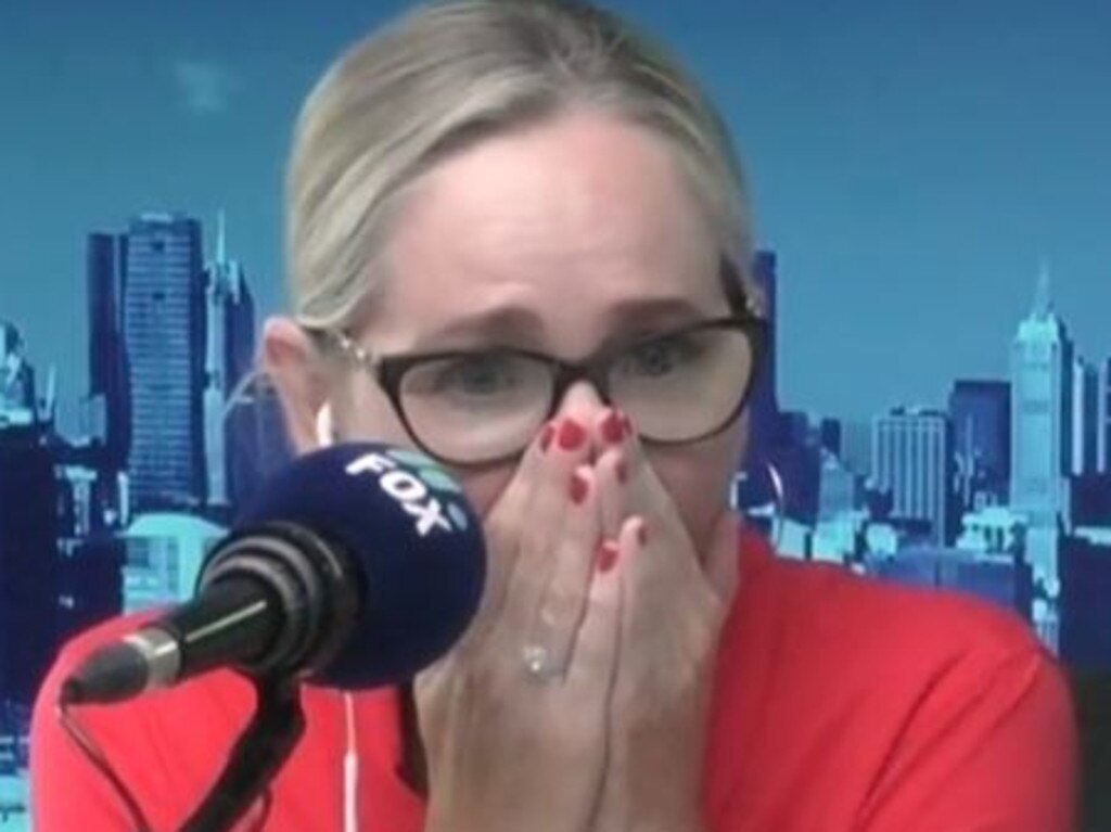 Fifi Box was mortified. Picture: TikTok/Fifi, Fev &amp; Nick Show