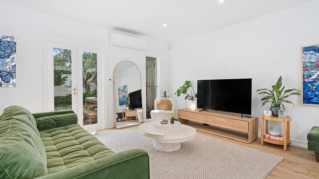 The stylish interior at the Glen Iris pad.