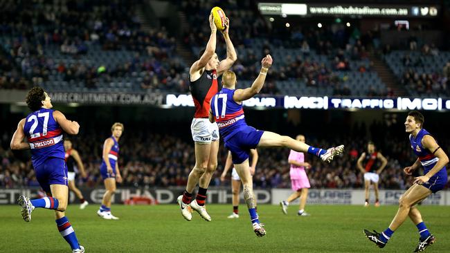 Carlisle ripped the Bulldogs apart with eight goals. Picture: Wayne Ludbey