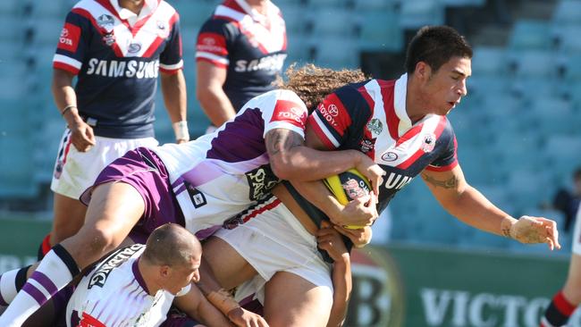 James Tamou is his junior Roosters days.