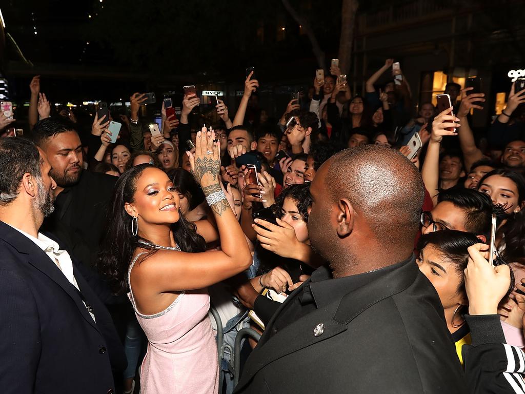 SYDNEY, AUSTRALIA - OCTOBER 03: Rihanna attends the Fenty Beauty by Rihanna Anniversary Event at Sephora Pitt Street store on October 3, 2018 in Sydney, Australia. (Photo by Caroline McCredie/Getty Images for Fenty Beauty by Rihanna)