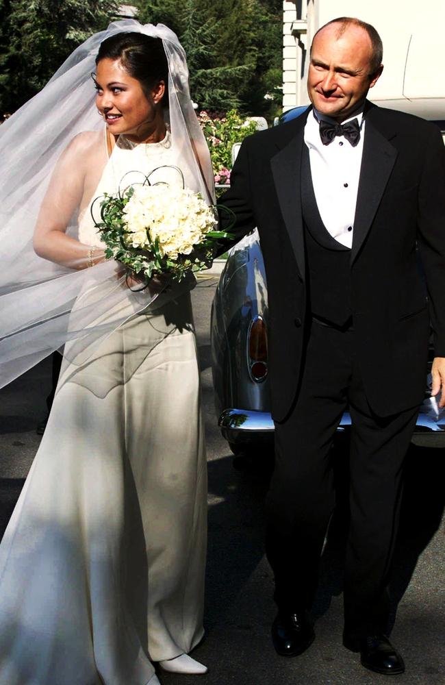 Phil Collins and Orianne Cevey first married in 1999. Picture: Supplied.