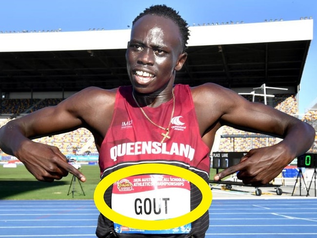 Gout Gout’s name is actually Gwot. (Photo by Cameron Spencer/Getty Images)