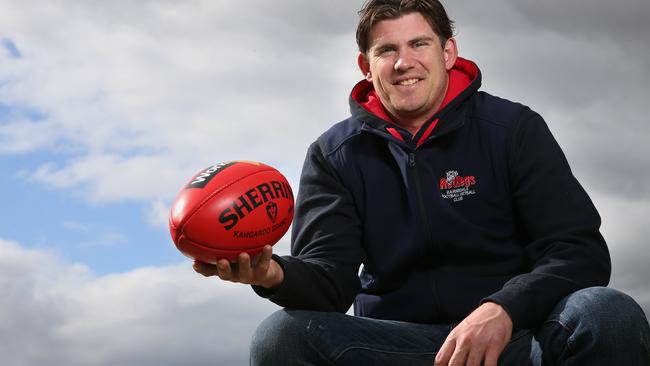 Bairnsdale’s James Gibbs was a force up forward for the Redlegs. Picture: Andy Rogers