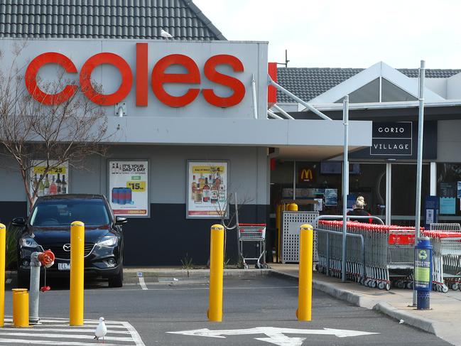 An attack took place near Coles at Corio Village. Picture: Alison Wynd