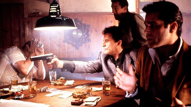 Joe Pesci, Robert De Niro and Ray Liotta star in the film Goodfellas.