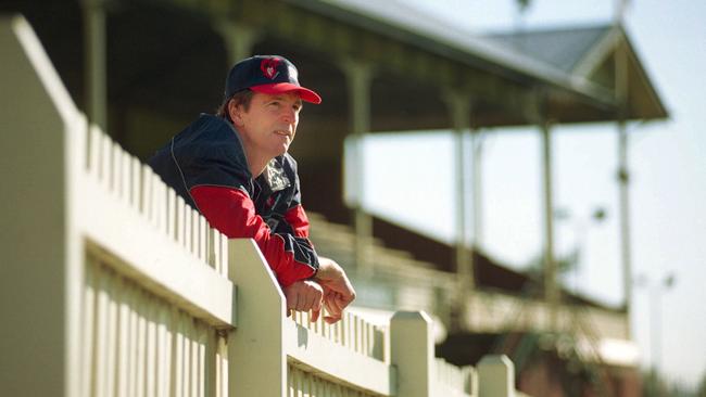 Neale Daniher, coach, at the Junction Oval in 2000.