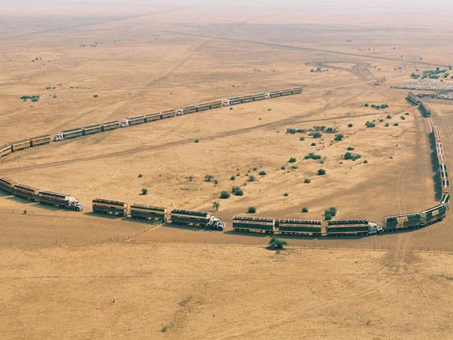 Austalia’s biggest meat producers, S Kidman &amp; Co Ltd, loading cattle.