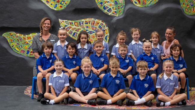 My First Year. Mooloolaba State School Prep KF with Fiona King, and Shondell Surtees, Picture: Contributed