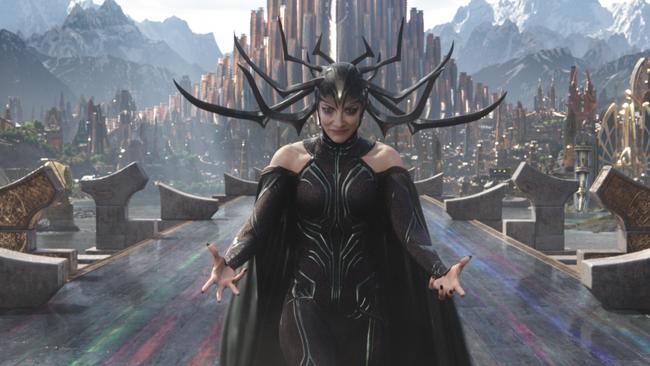 Blanchett plays Hela, goddess of death. Picture: Marvel Studios.