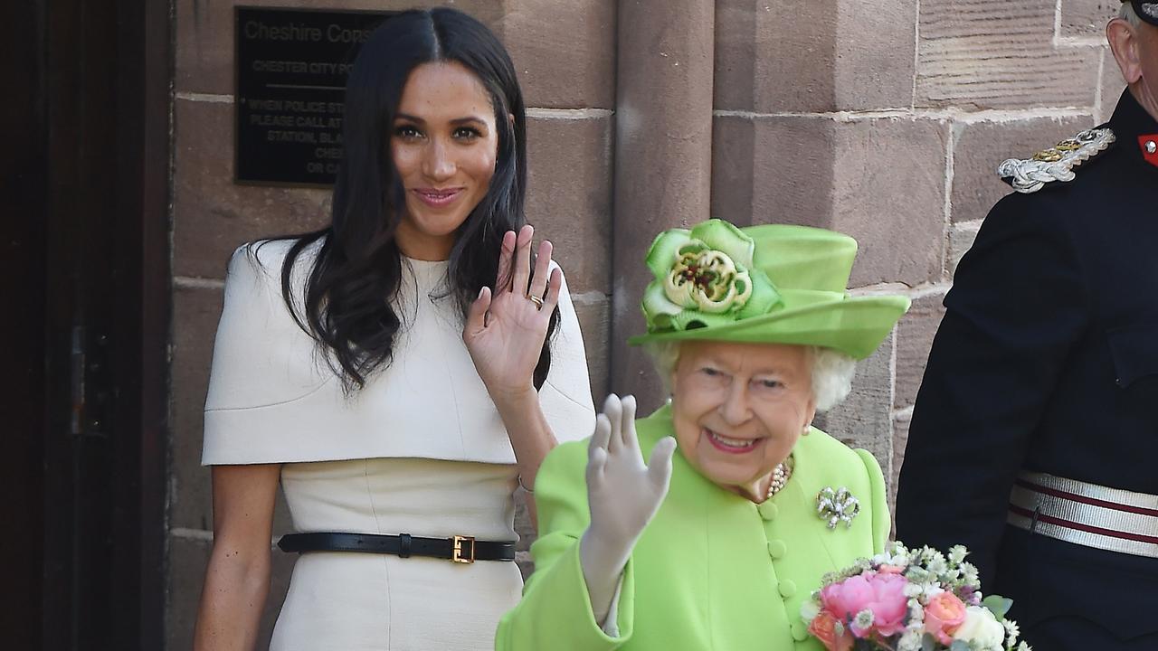 Markle said she “thought it was a joke” when Harry asked her if she knew “how to curtsy. Picture: Neil Mockford/GC Images