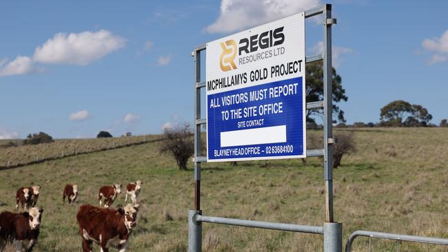 The Entrance to McPhillamys Gold Project, Regis Resources Limited. The Entrance pictured on Dungeon Road Kings Plains. Picture: Rohan Kelly