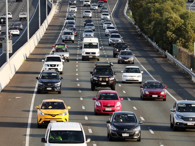 M1 traffic.Traffic congestion near IKEA and Coomera on the Pacific Motorway M1.Picture: NIGEL HALLETT