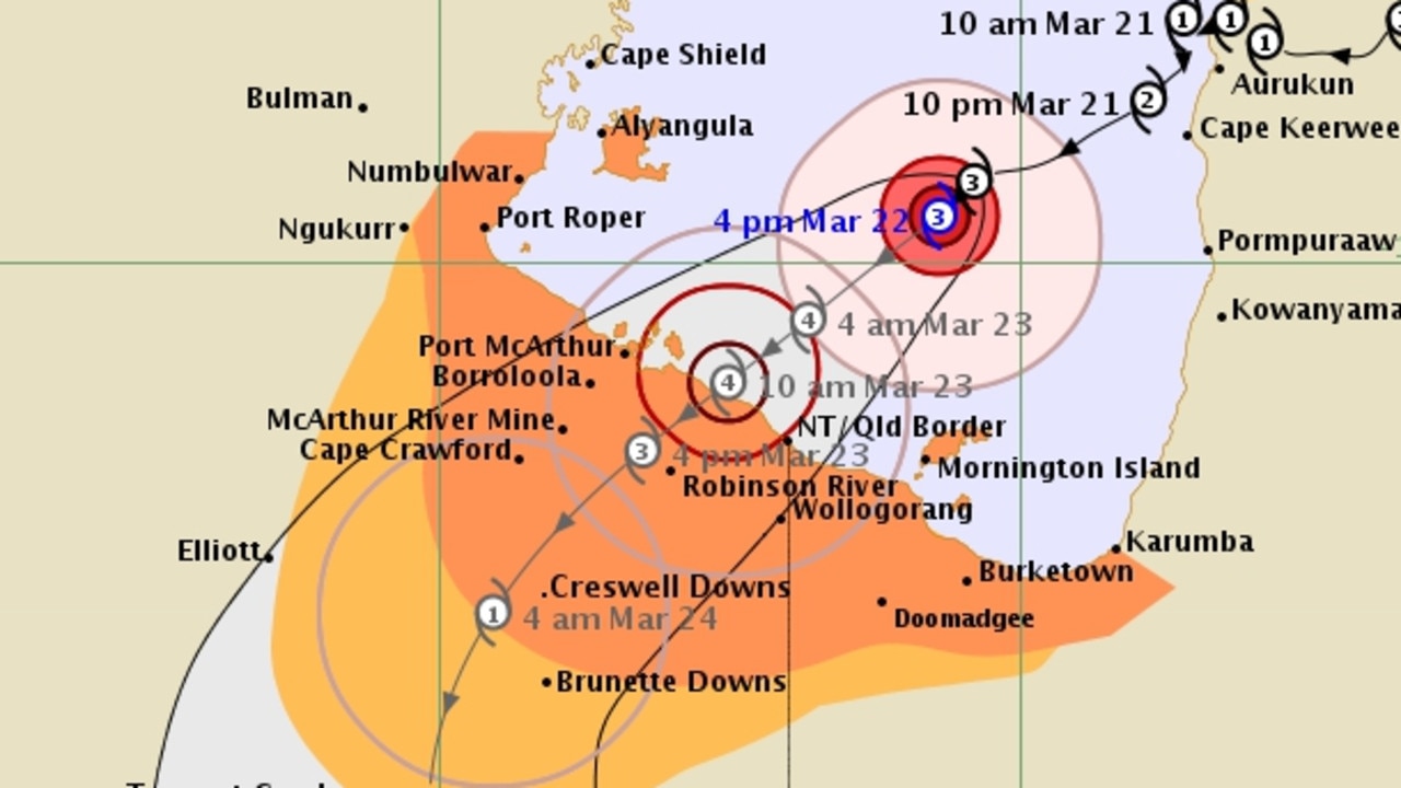 Cyclone Trevor whips through NT, ‘very destructive’ winds Daily Telegraph